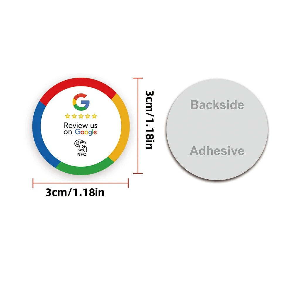 Sticker Google Review - Round - 3cm